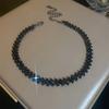 Women's Gunmetal Rhinestone Choker Necklace, Elegant for Daily & Party Wear, Versatile Fashion Jewelry