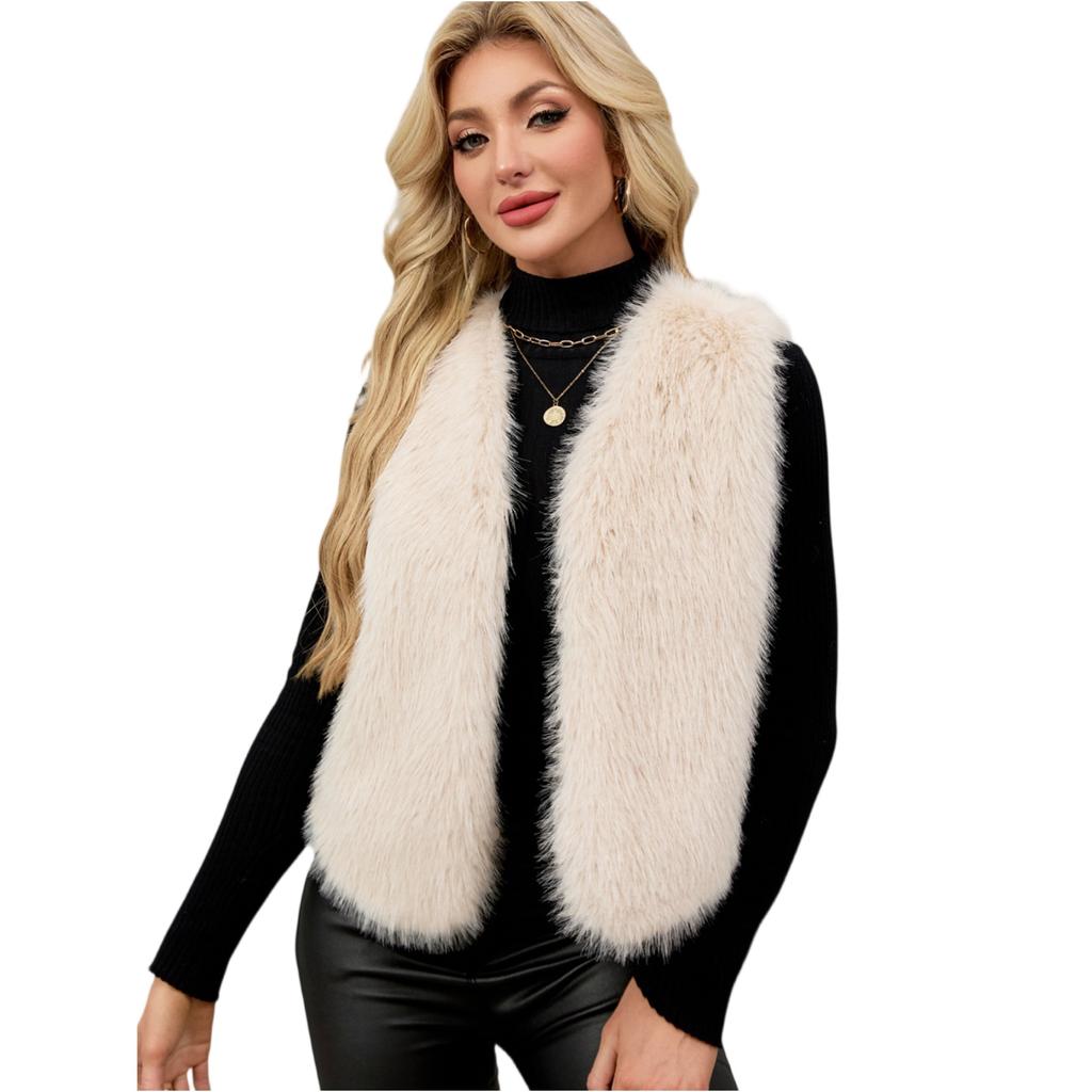 Fashionable Women's V-neck Vest Sleeveless Jacket