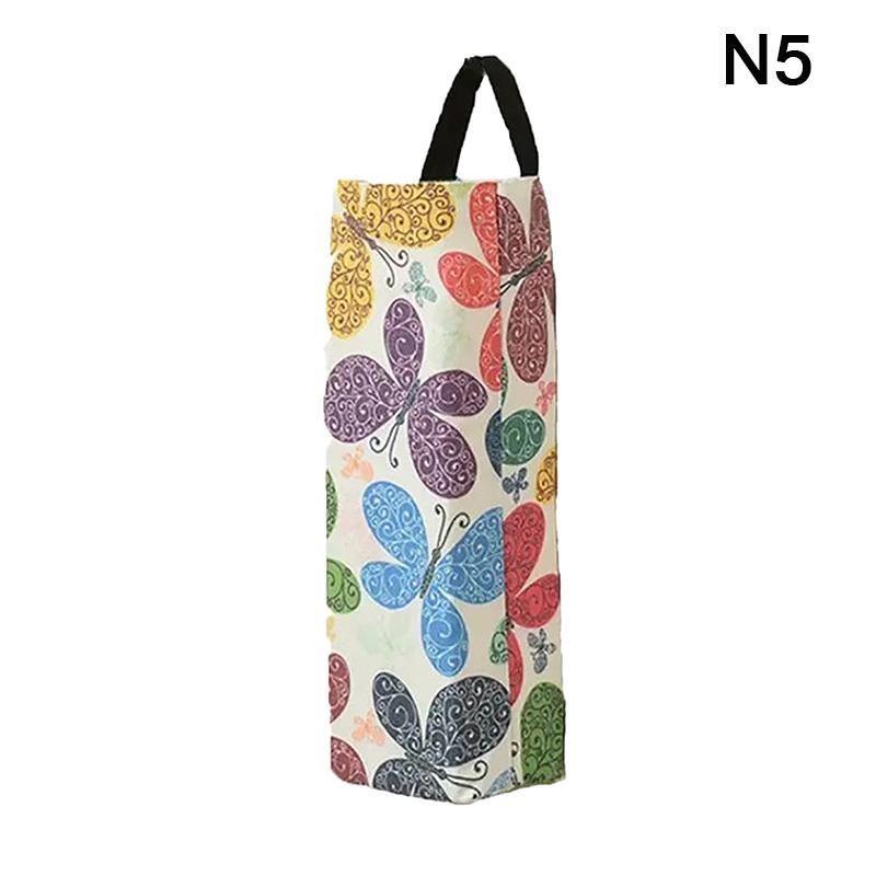 Waste Bag Container Garbage Bag Holder Wall Hanging Large Capacity Pull Type Canvas Multipurpose Grocery Kitchen Supplies