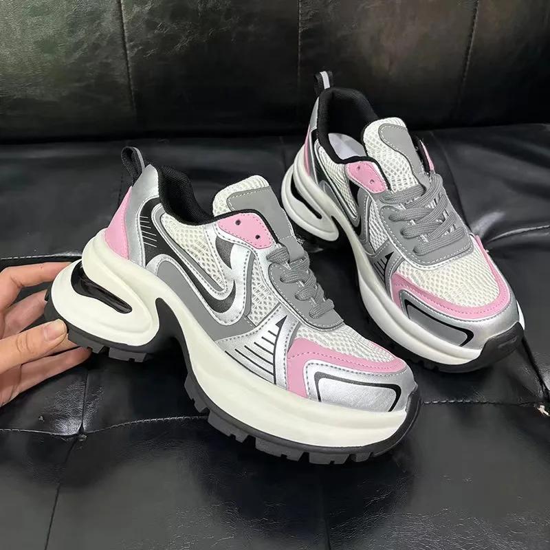 Summer Hot Selling Women's Shoes, Breathable and Wear-resistant Thick Soled Sports Shoes,  New Model