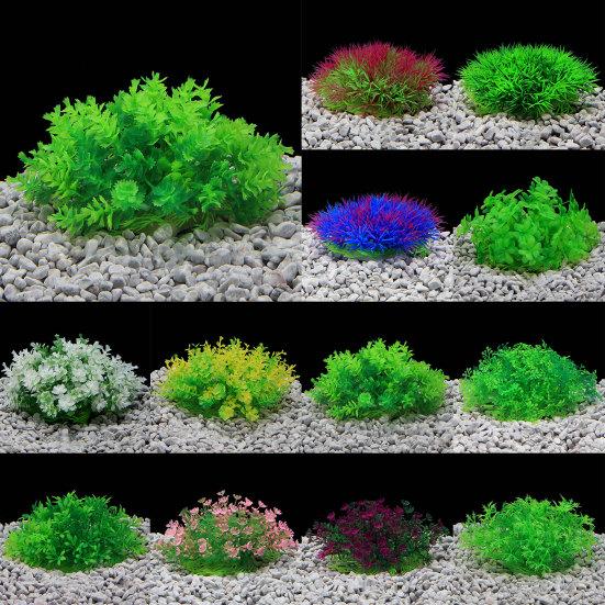 Akvarijní rostliny Simulace Akvarijní dekorace Plastové Falešné Vodní Rostliny Ozdoby na Párty