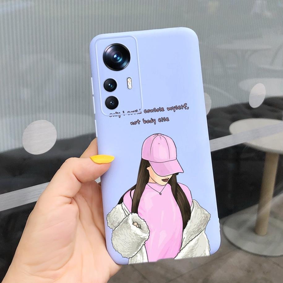 For Xiaomi 12T Pro Case 2022 Cute Sunflower Pretty Girls Cover Silicone Soft Phone Case For Xiaomi Mi12T Mi 12T Pro Cover Bumper
