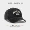 1 Stück Retro Gewaschene Cowboy Baseballkappen für Damen Stickerei Outdoor Sonnenschutzmütze Lässige Street Hip Hop Hüte Gebogener Schirm Dariver Hut