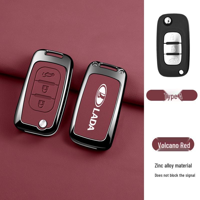 High-End Protective Key Case for Lada - Fashionable and Durable Cover with Buckle