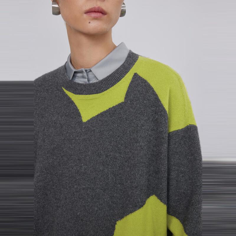 LESS Women's Wool Cashmere Blend Pullover Sweater