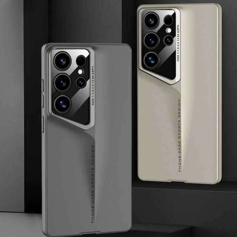 Plastikowe twarde etui na telefon dla Samsunga Galaxy S24 FE S25 Plus S22 S23 S25 Ultra Ochrona obiektywu Matowe Odporne na wstrząsy Etui