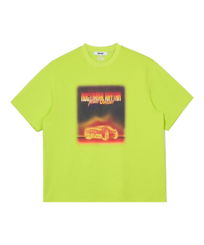 Nontaib Night Odyssey Heavyweight T-Shirts (Neon Green)
