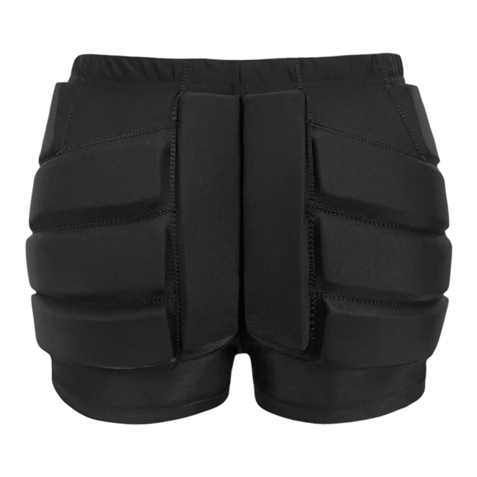

Ski Hip Protection Pads Shockproof Single Board Hip Protectors Skating Butt Protection Shorts for Roller Skating/Skateboarding S чорний