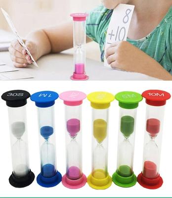 1/6pz Clessidra Colorata Timer Clessidra 0,5/1/2/3/5/10 Orologi Ore Minuti Cucina Stanza Bambini Arredamento Casa Giardino Orologio