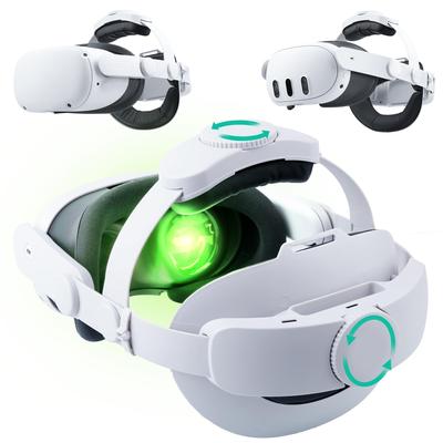 Noiposi Head Strap for Meta Quest 3 Quest Elite Strap Replacement for Quest 2 Quest 3 with Double Knob VR Headset Accessories Adjustable Enhanced