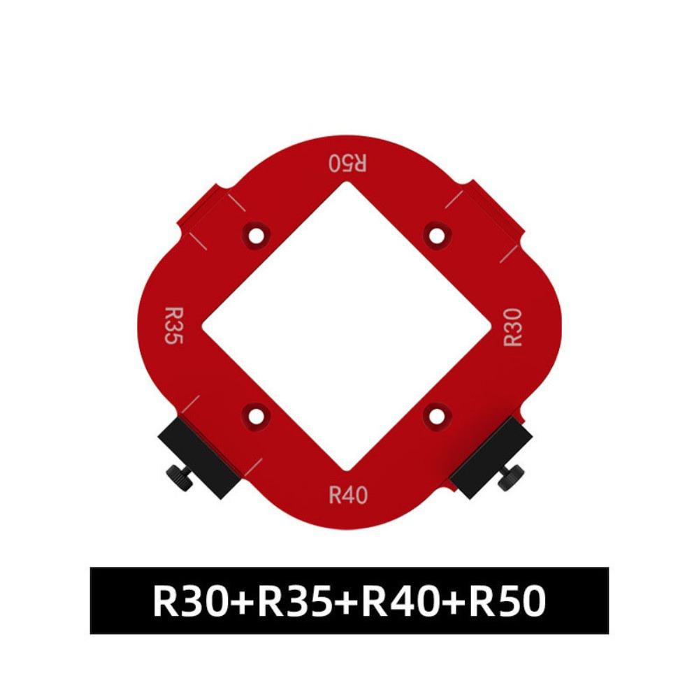 1/2Pcs Reusable Arc Angle Positioning Template Aluminum Alloy R10-R50 Radius Jig  Woodworking