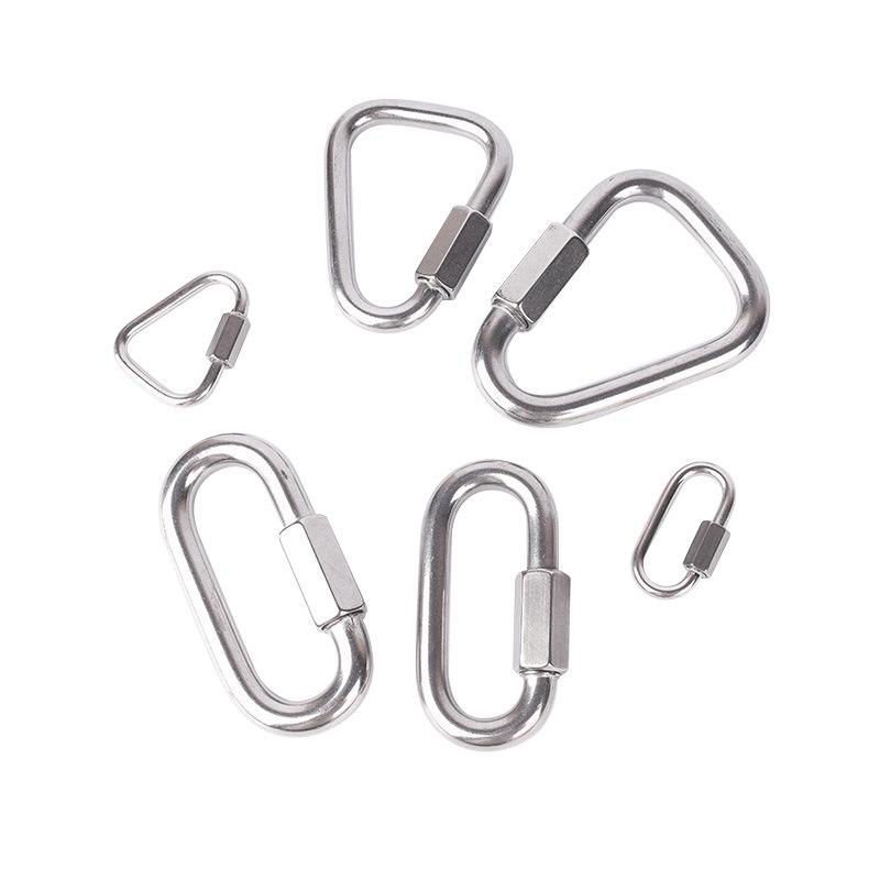 304 Stainless Steel Quick Link Maillon D-Ring Climbing Connector