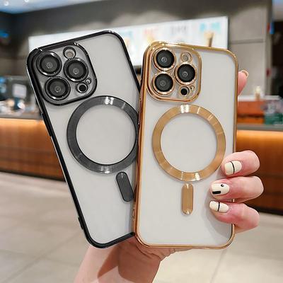 Funda magnética para teléfono móvil con CD para iPhone 13 12 11 14 15 Pro Max Plus, antideslizante y duradera