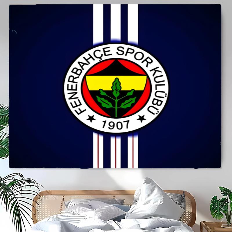 Fenerbahçe Spor Kulübü Tapestry Wall Hanging Room Background Cloth Home Decor Beach Mat Yoga Mat Sofa Bed Sheet