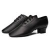 Chłopięce Męskie Chłopięce Międzynarodowe Standardowe Buty do Tańca Balowego Konkursowe Latin Tango Walc Jazz Nowoczesne Buty do Tańca Obcas 3.5CM