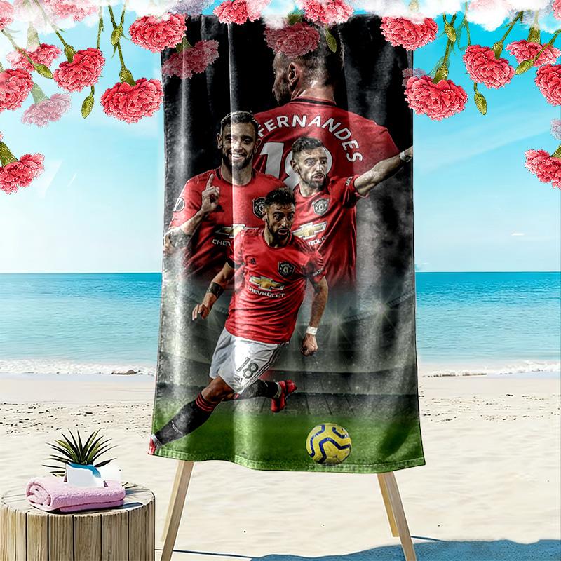 Fernandes Print Beach Towel, Large Soft Quick Dry Towel for Beach Camping Swimming