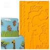 Fondant Cartoon Elephants, Giraffes, Monkeys, Lions Die Animal Silicone Mold