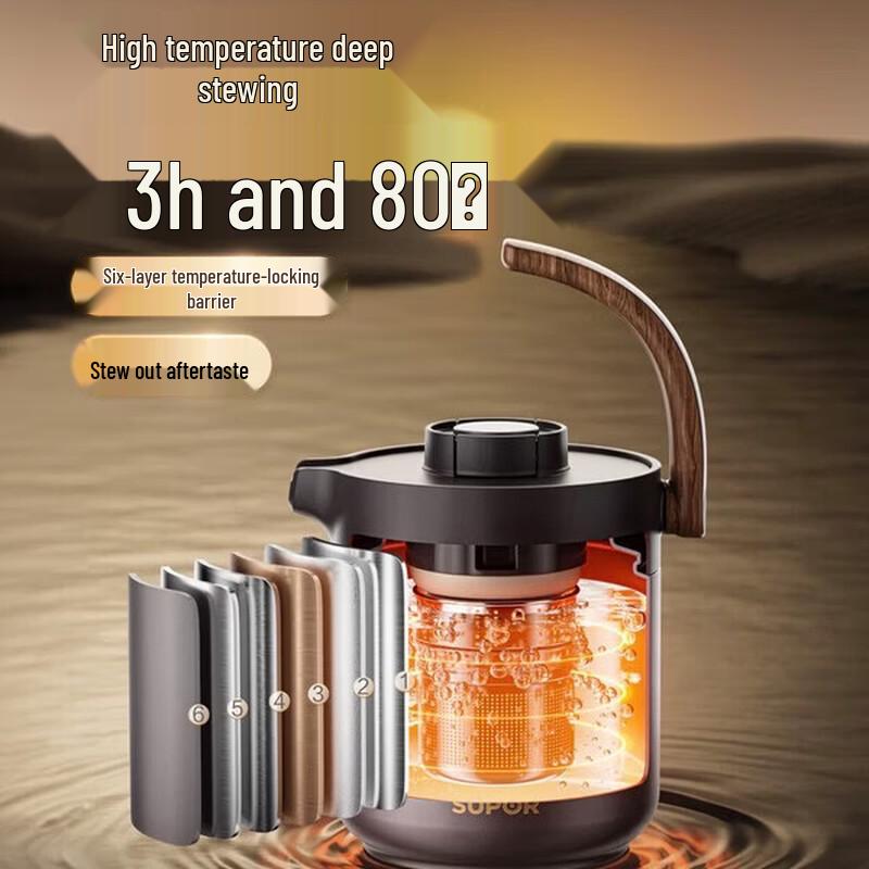 SUPOR 316L Stainless Steel Insulated Tea Pot