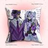 Wemmbu Eggchan Tax Duo Anime Pillow Case Anti-dustmite Pillowcase Invisible zipper silky short plush Sofa cushion cover