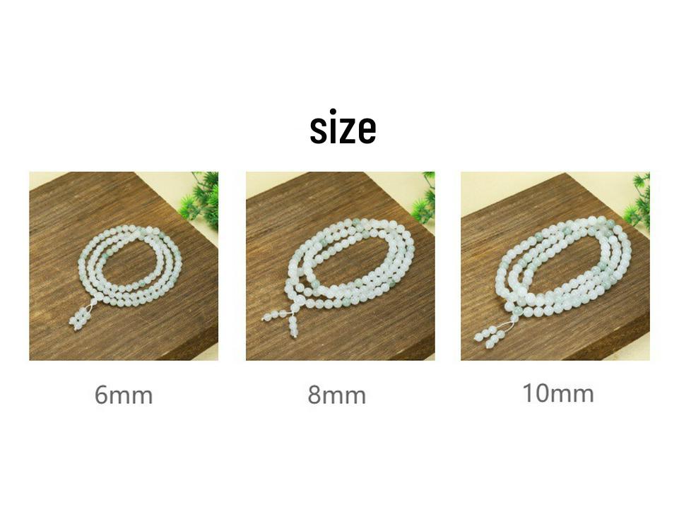 Tianshan Jade Green Multi-Size 108-Bead Buddhist Bracelet