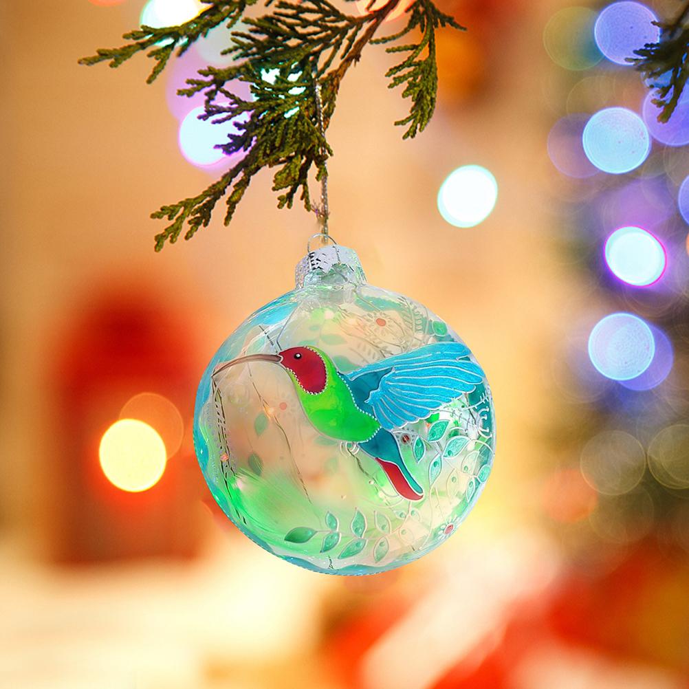 2022 X Mas Bird Christmas Tree Hanging Decoration Christmas Party Pendant Acrylic Planar Balls Gift