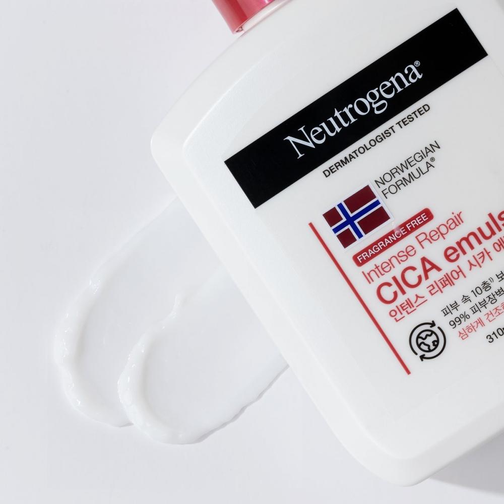Neutrogena Intensywnie Regenerująca Emulsja Cica 310 ml Bez Dodatku Sztucznych Substancji Zapachowych