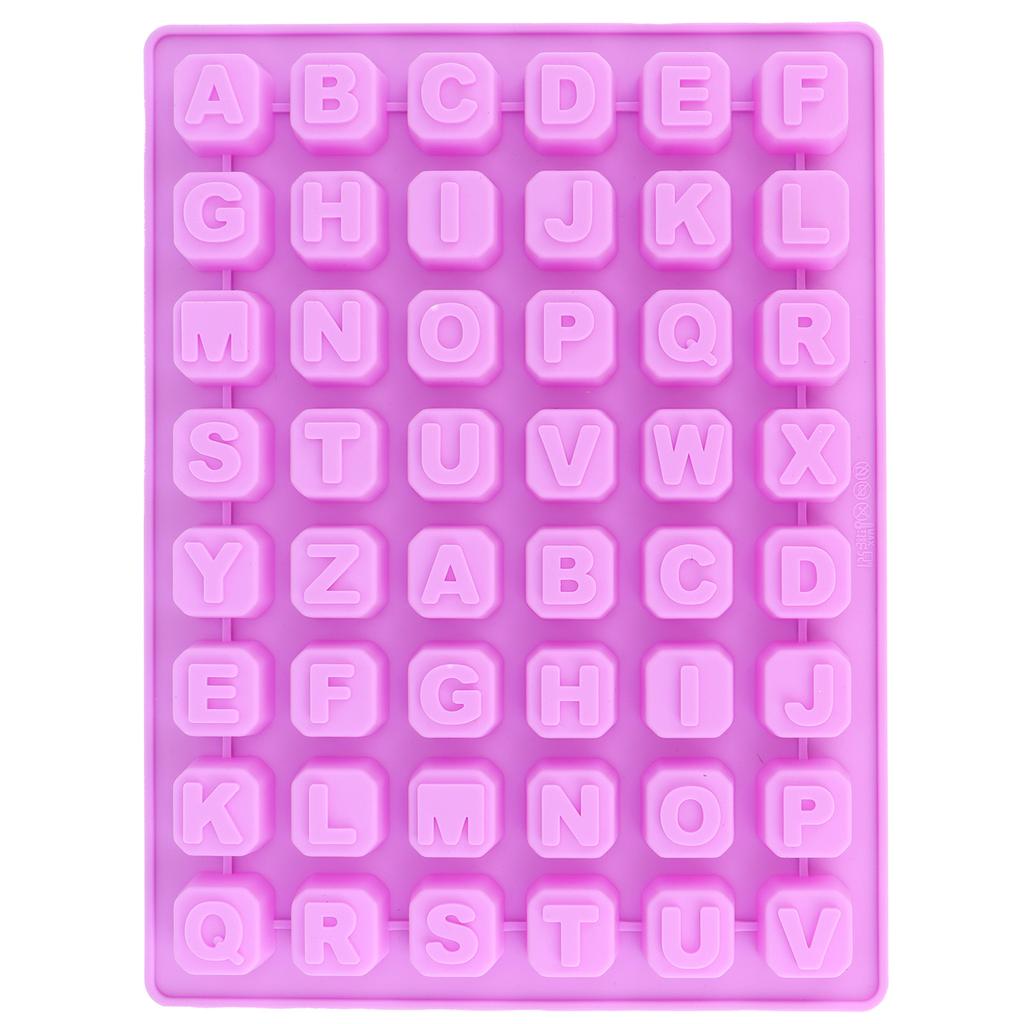 48‑Grid Mold Tray Alphabet Baking Mould for Chocolate Candies Cookies Ice Cubes Making