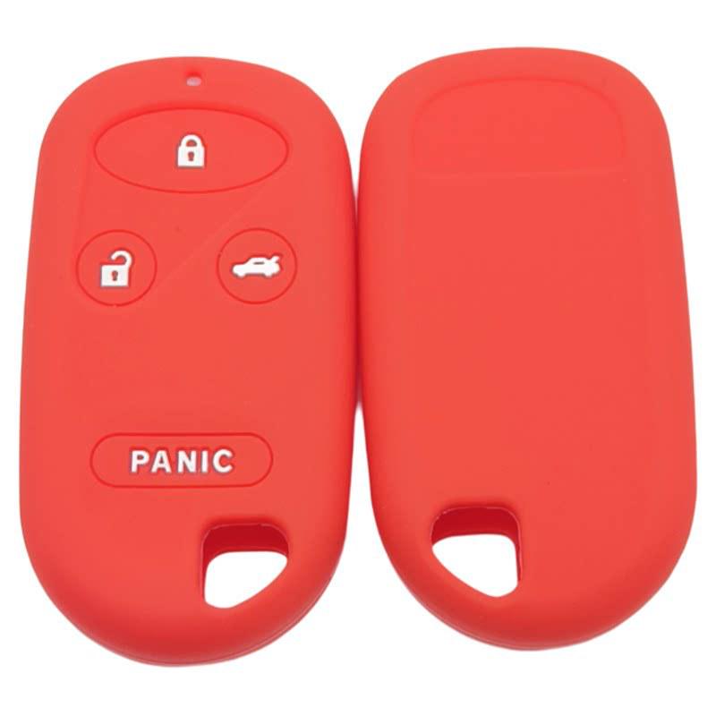 

Silicone Key Case for Honda Accord, Civic, CR-V, Odyssey, Stream, Fit, Element красный