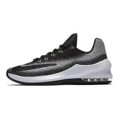Air Max Infuriate Cómodas Versátiles Absorción de Impactos Duraderas Zapatillas de Baloncesto de Caña Media Hombre zapatilla Negro Blanco 852457-010