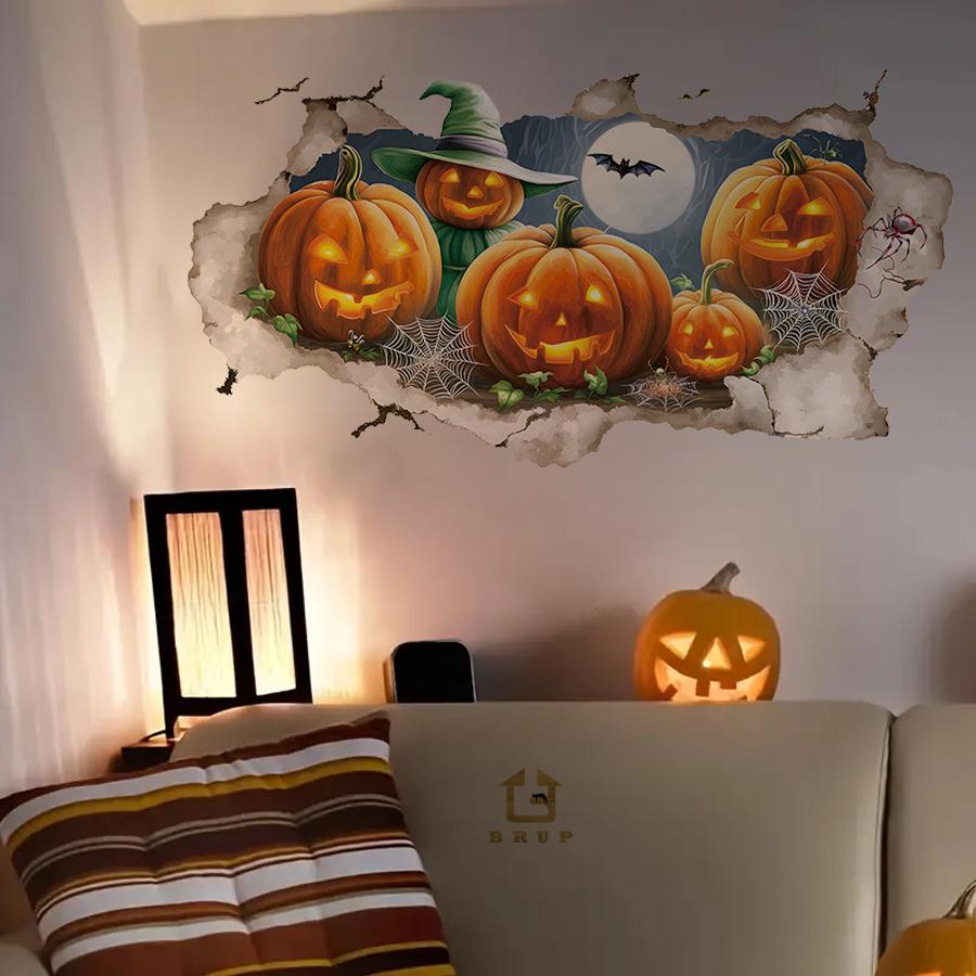 Halloween Wall Stickers Removable Vinyl Decals for Bedroom Living Room Entrance Hall Home Decoration Wall Decal