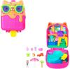 Mattel Polly Pocket Doll Kitten Ice Cream Cone Hotel Compact Set