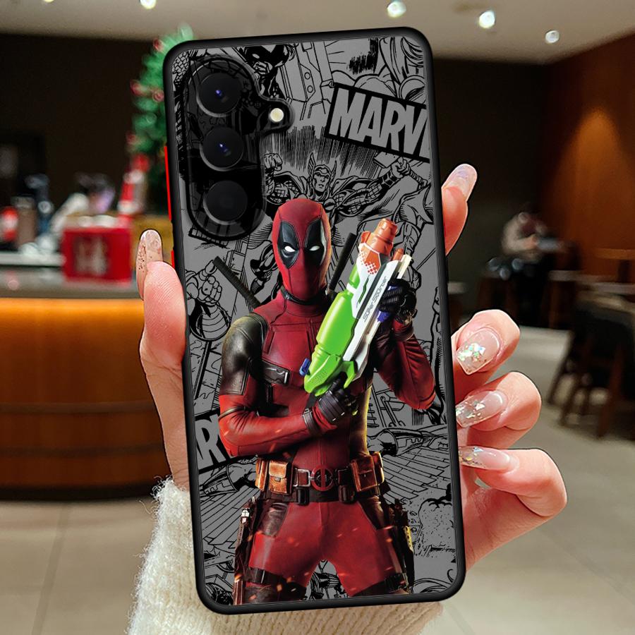 Case for Samsung Galaxy A52S A72 A54 A56 A55 A35 A17 A52 A73 A33 A34 A36 A53 A16 A15 A14 A23 Phone Cover Marvel Deadpool