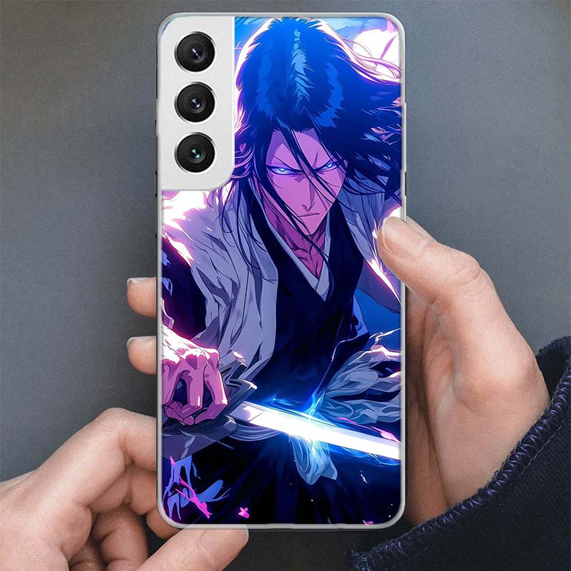 Bleach Kuchiki Byakuya Phone Case For Samsung Galaxy S25 S24 S23 S22 Ultra S21 S20 FE S10 Plus S10E + S25U Soft Cover Shell