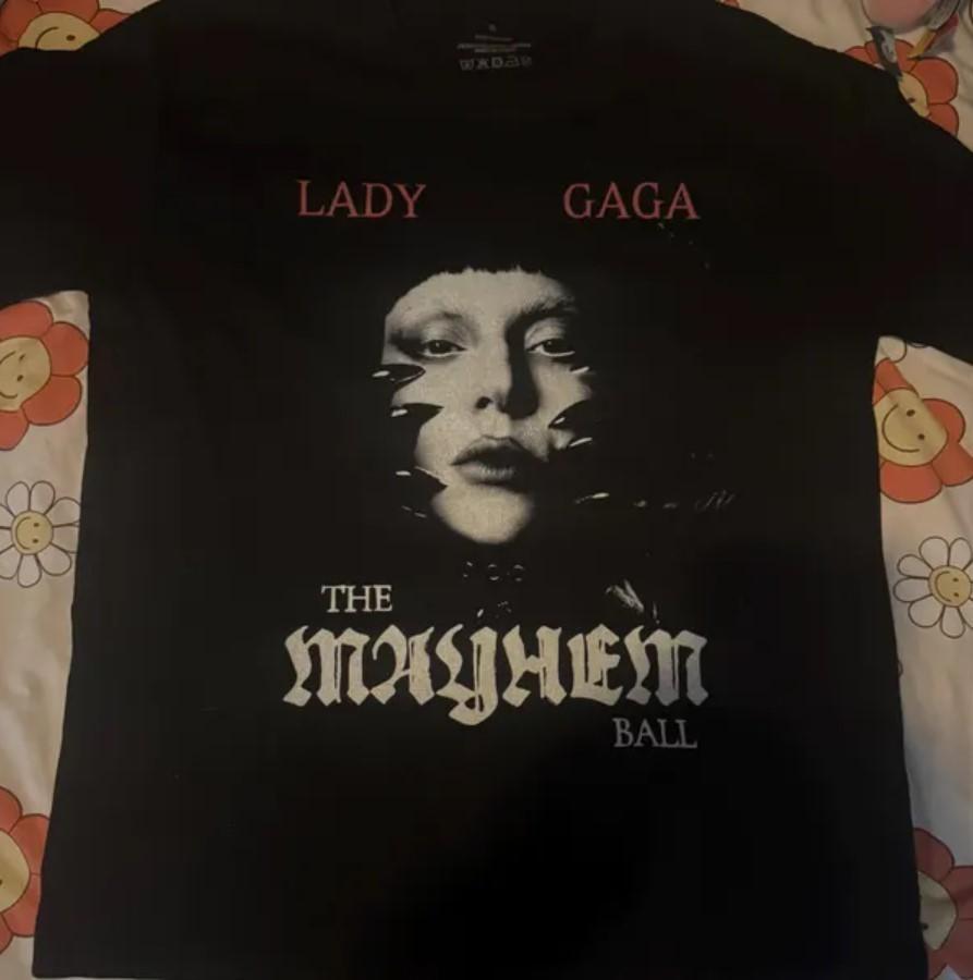 Lady Gaga The Mayhem Ball Tour Date T-Shirt Gift for Friends All Size S-4XL