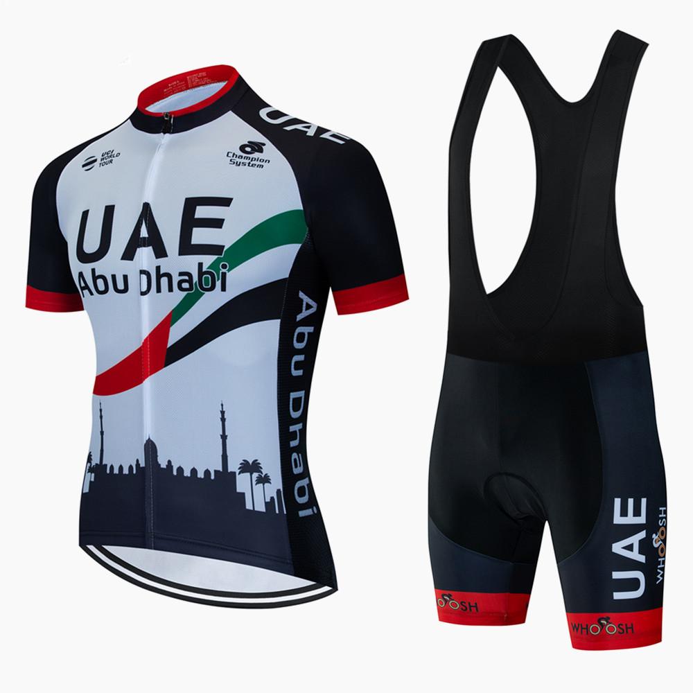 Förenade Arabemiraten Cykeltröja Set Cykeldräkt Mountainbikes Sommaroutfit Cykelkläder för Män Mtb Tröja Bib Shorts Cykelkläder Cykel