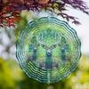 10 Inch Metal Wind Chime with Deer Design for All Seasons 360 Degree Swivel Hook Garden Decor No Electricity Needed