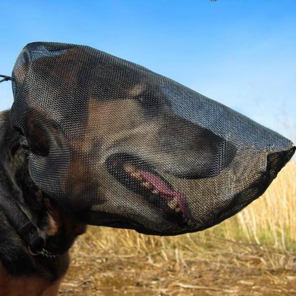 Adjustable Pet Protective Veil Mesh Pet Facial Protection Cover Mosquito Bites Protection  Outdoor