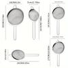 Stainless Steel Colander Kitchen Household Mesh Oil Drain Ladle Bean Curd Tip Ear Mesh Flour Filter Sieve