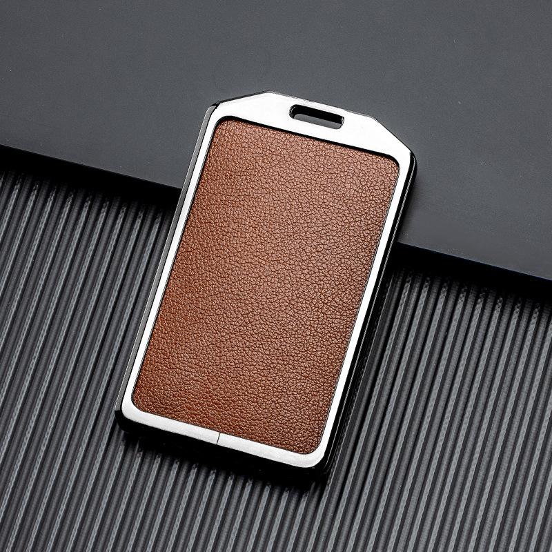 Signal Unobstructed, Suitable for Xiaopeng P7 G9 G3 P5 Metal All-inclusive Double-sided Leather Car Key Protective Case
