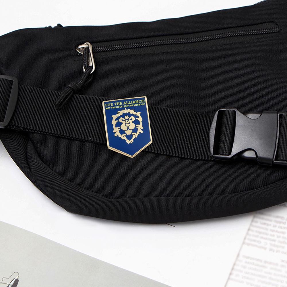 Spilla Bandiera Orda & Alleanza di World of Warcraft - Accessorio Icona Classica del Gioco