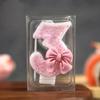 1PCS Cute Sequin Pink Big Number Bowknot Candle 3D Design Cake Topper Decoration Girls Birthday Cake Candles Dessert Ornament