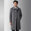 Men's Mid-Length Double-Faced Wool Trench Coat for Business Casual, 2026 Autumn/Winter Collection.