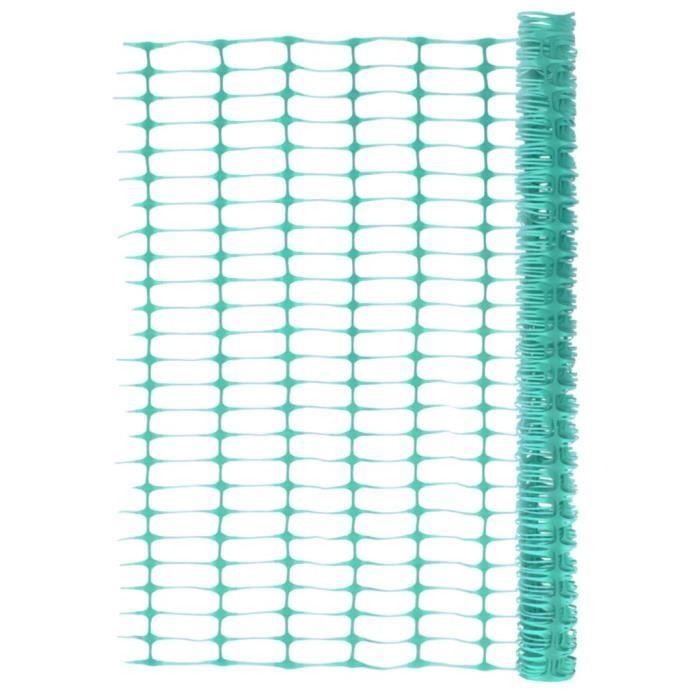 Clôture de jardin - vidaXL - 30 m - PEHD - Vert - Grille 100x40mm