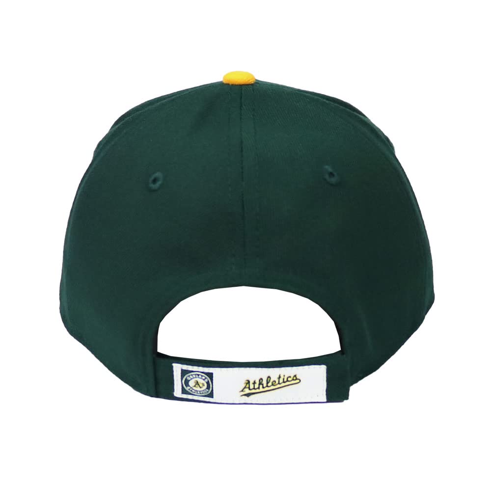 [New Era] New Era Cap for Men and Women, Newera 9FORTY Hat, MLB, Major League Baseball, Cool, Stylish, Athletics, Green, [Used]