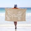 1pcs Mr & Mrs Beach Towel Custom Name Beach Towel Honeymoon Gift Summer Lovers Summer Vibe Wedding Gift Personalized Beach Towel
