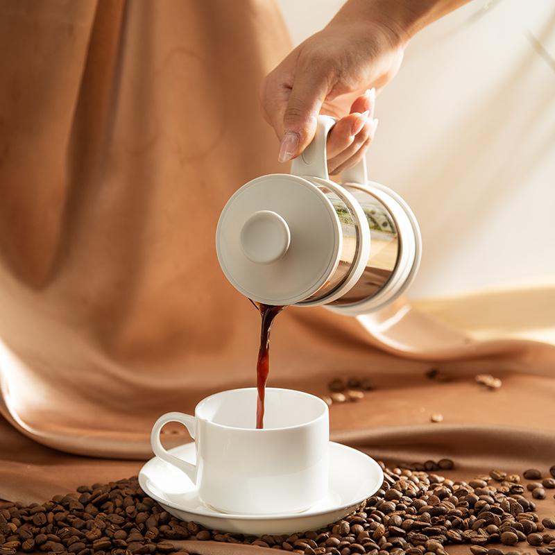 GIANXI Cafeteira Prensa Francesa Barista Ferramentas Jarra de Café Pote de Cerveja Casa de Vidro de Aço Inoxidável Soco de Mão