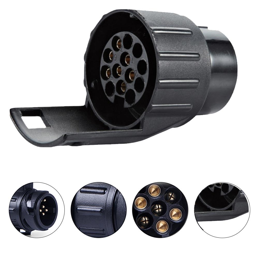 7 Pin To 13 Pin Plug Adapter Trailer Connector 12V Towbar Towing Waterproof Plugs Socket Adapter Car Truck Caravan