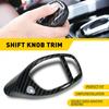 Fit F20 F30 BMW F10 F25 X5 F15 X3 ABS Style Gear Shift Knob Cover Carbon Fiber