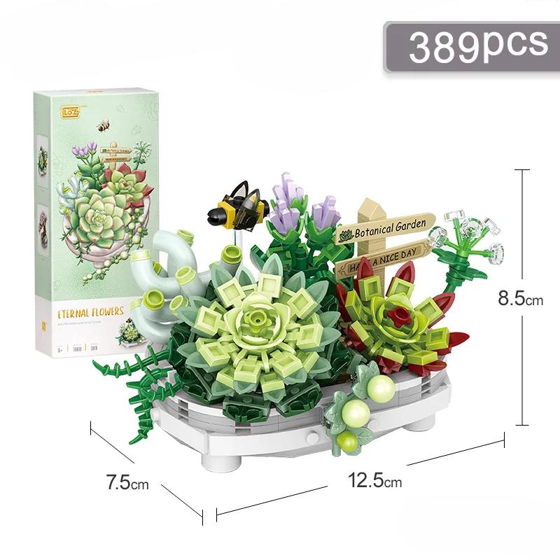 Cherry Flower Pot Juicy Bonsai Mini Building Blocks