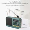 Bluetooth 5.0 Portable Fm Radio Small Emergency Recargable Sound Box Mini Vintage Speaker Mp3 Player Support Tf Card Usb Drive